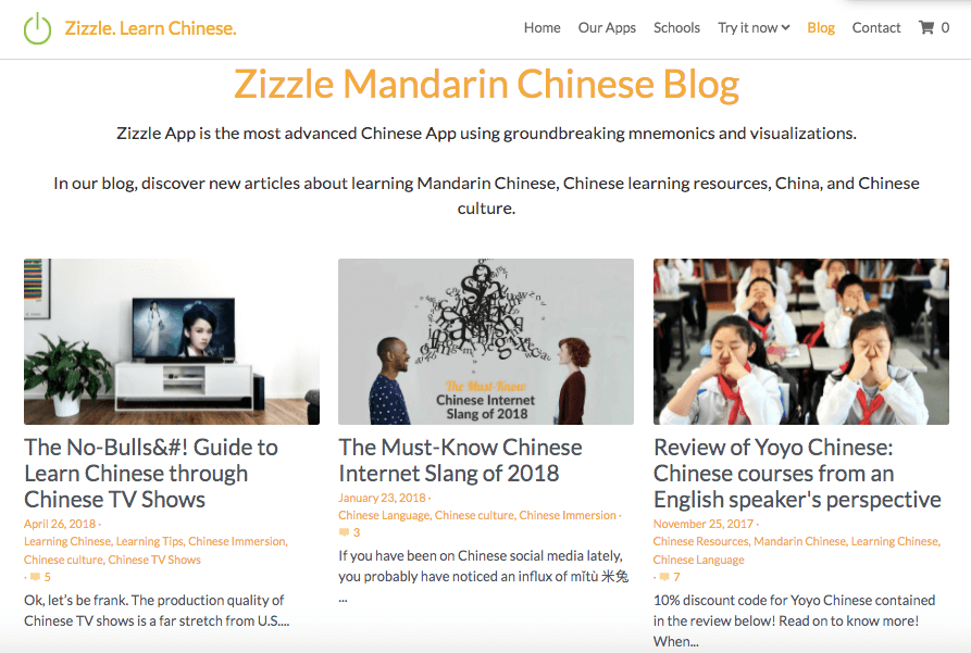 Screenshot of the blog of a Strikingly user's website Screenshot of the blog of a Strikingly user's website